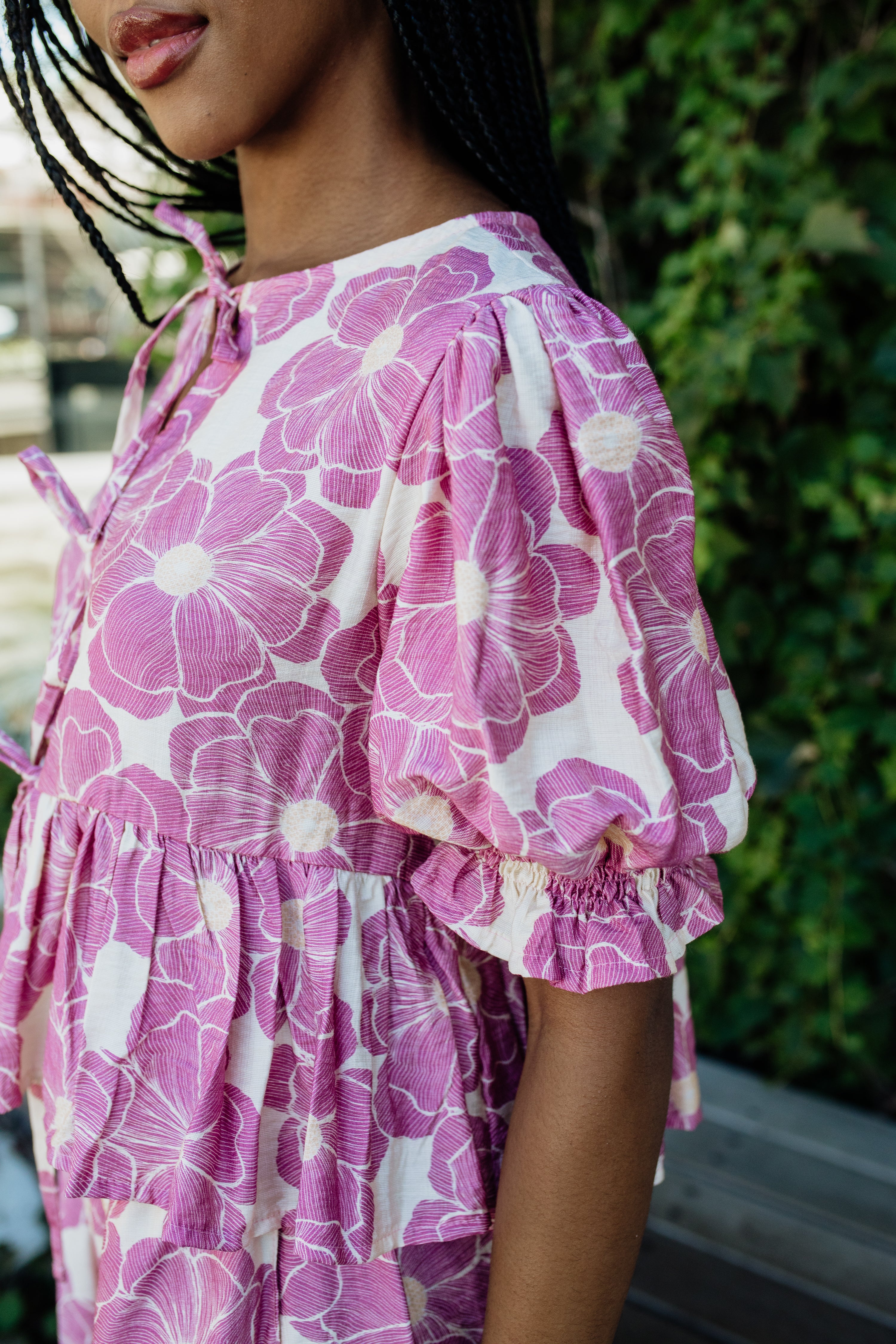 London Shortsleeve Set | Lilac Floral