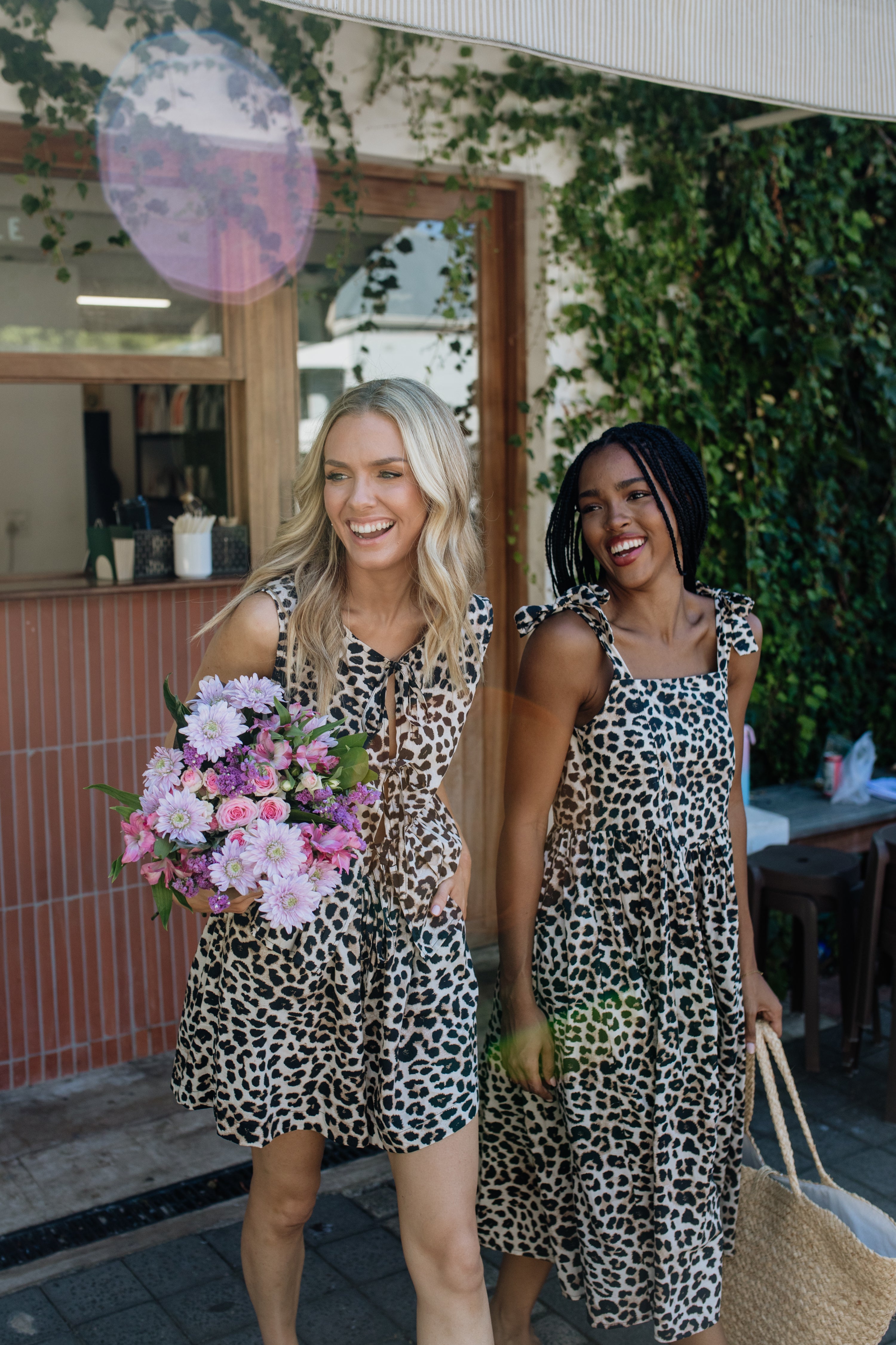 Leah Midi Dress | Leopard Print