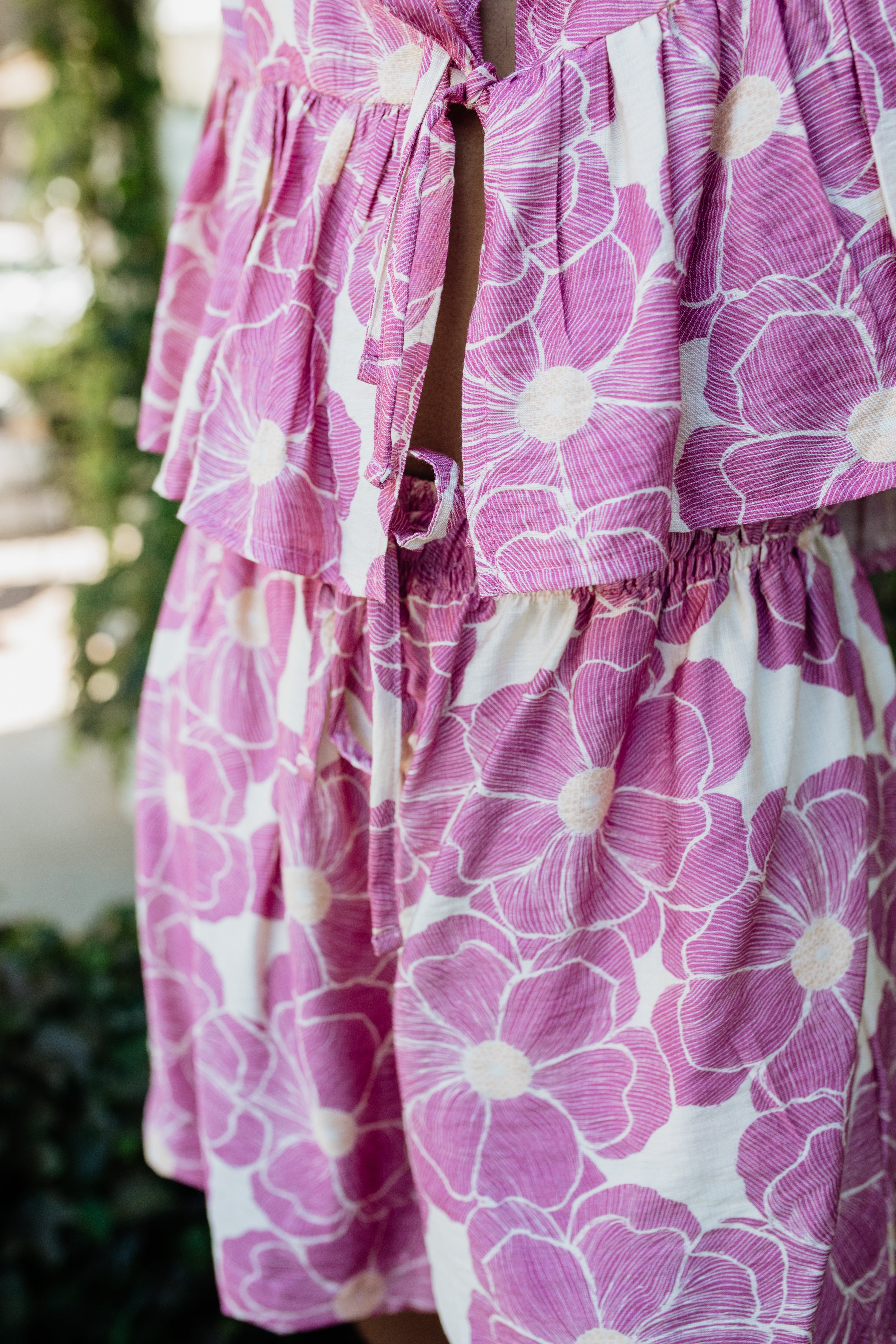 London Shortsleeve Set | Lilac Floral
