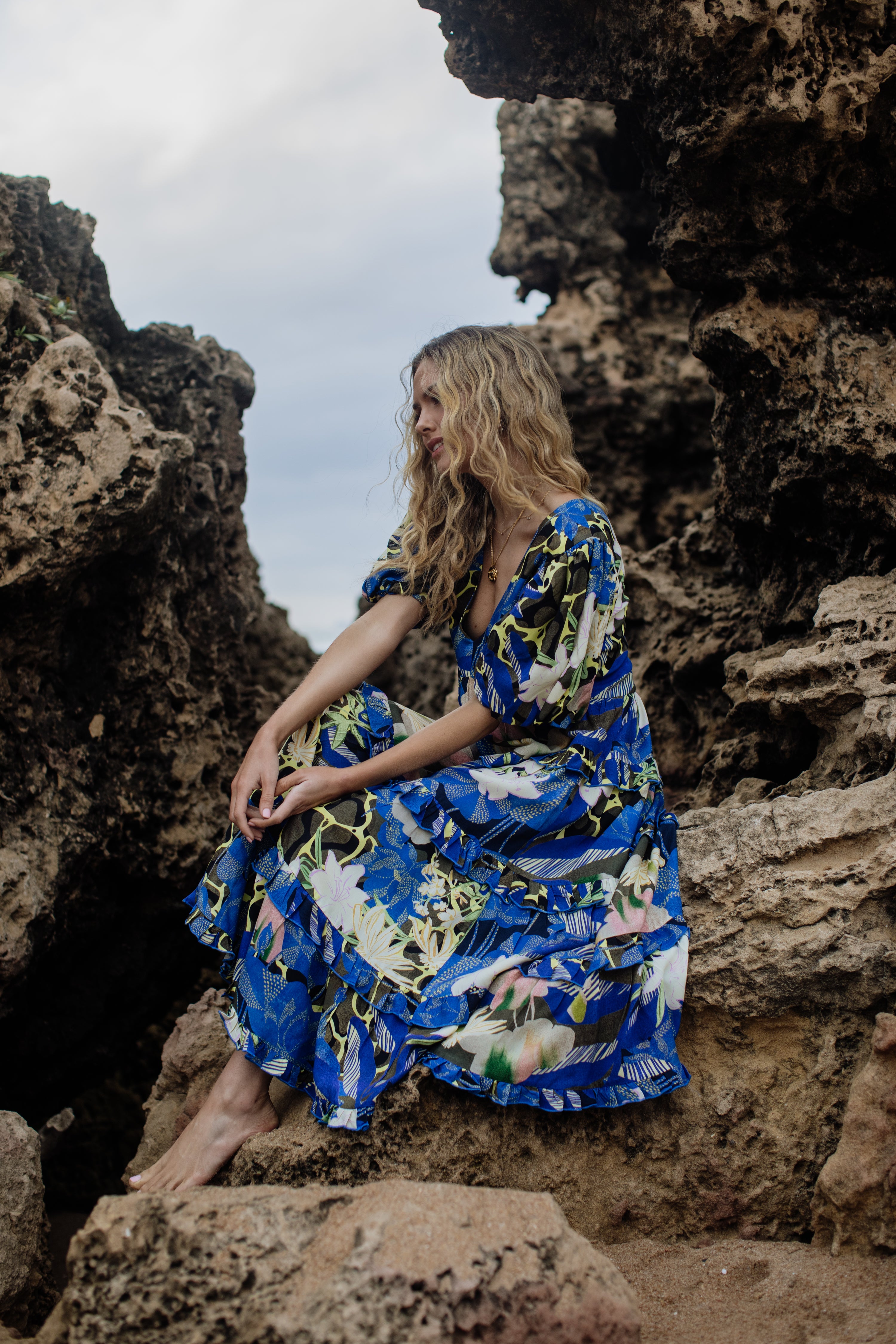 Kelly Dress | Ocean Bloom