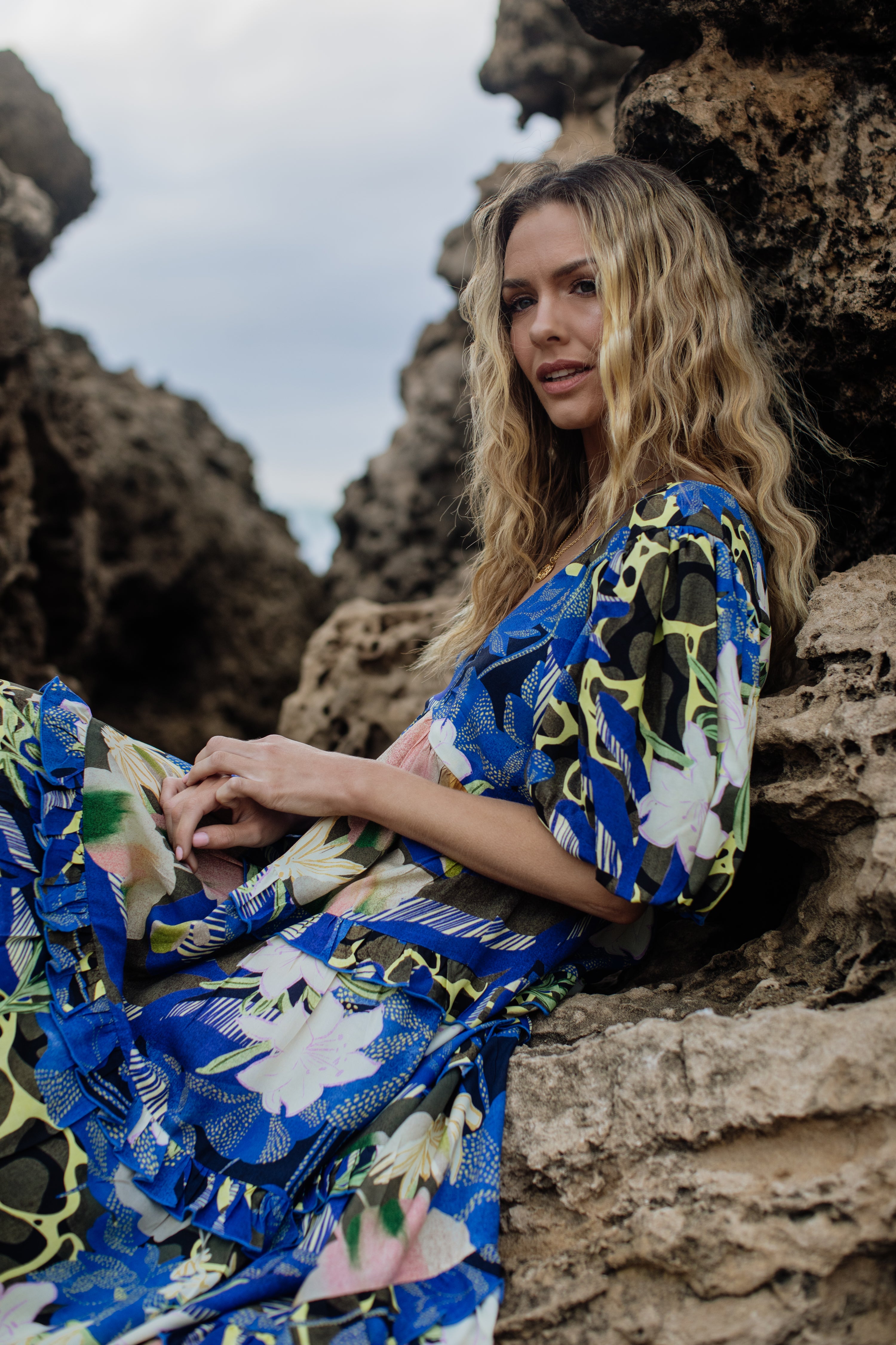 Kelly Dress | Ocean Bloom