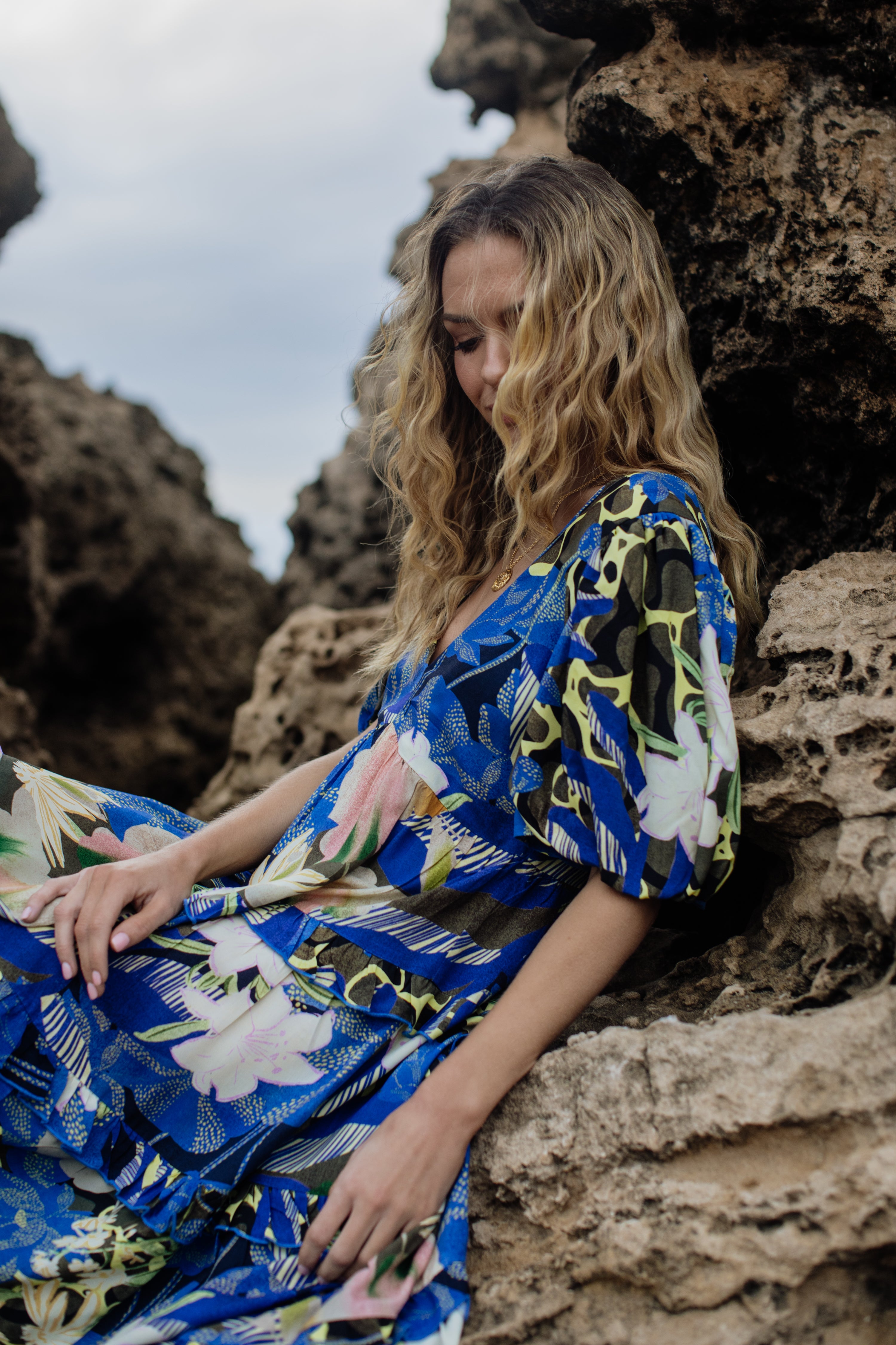 Kelly Dress | Ocean Bloom