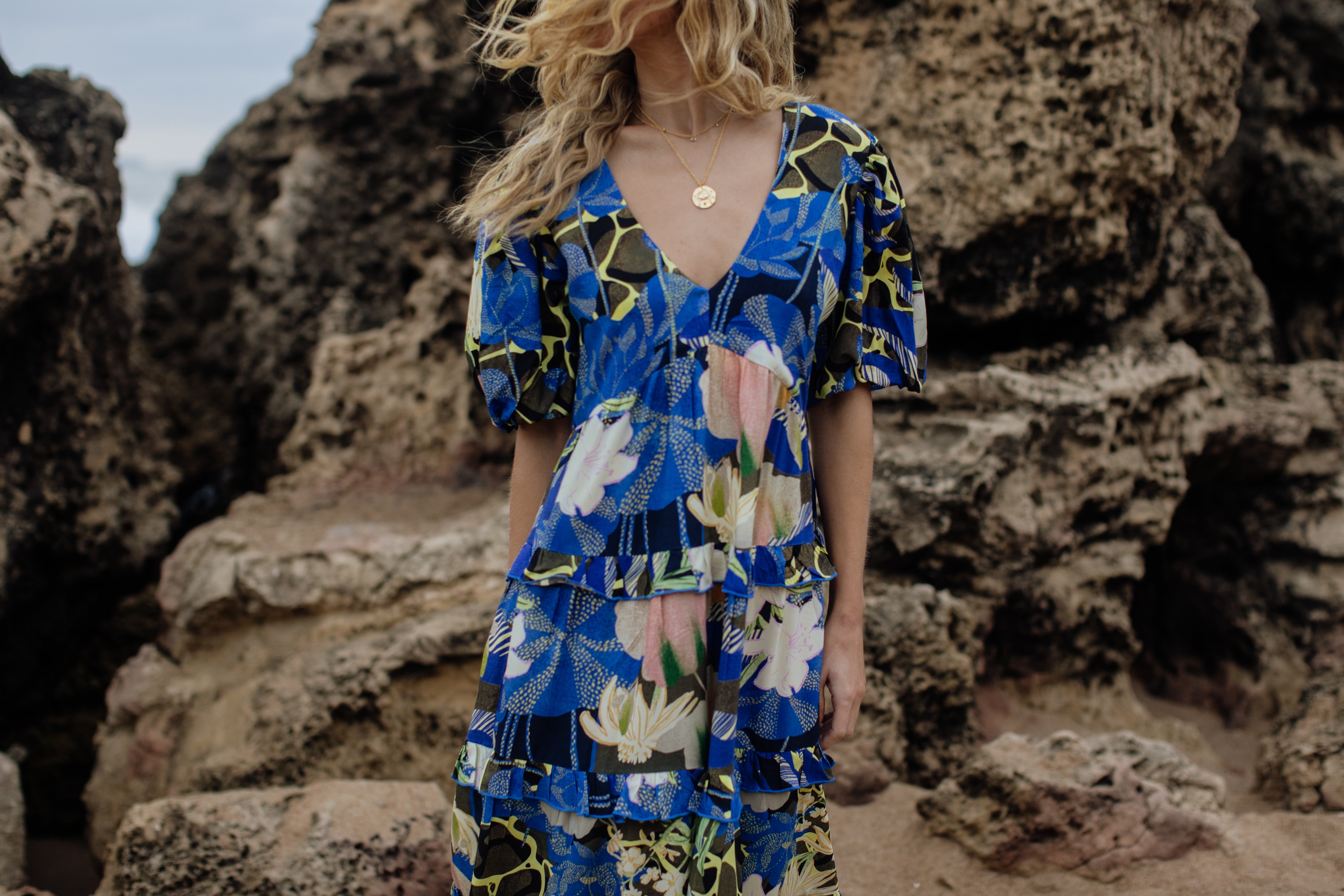 Kelly Dress | Ocean Bloom