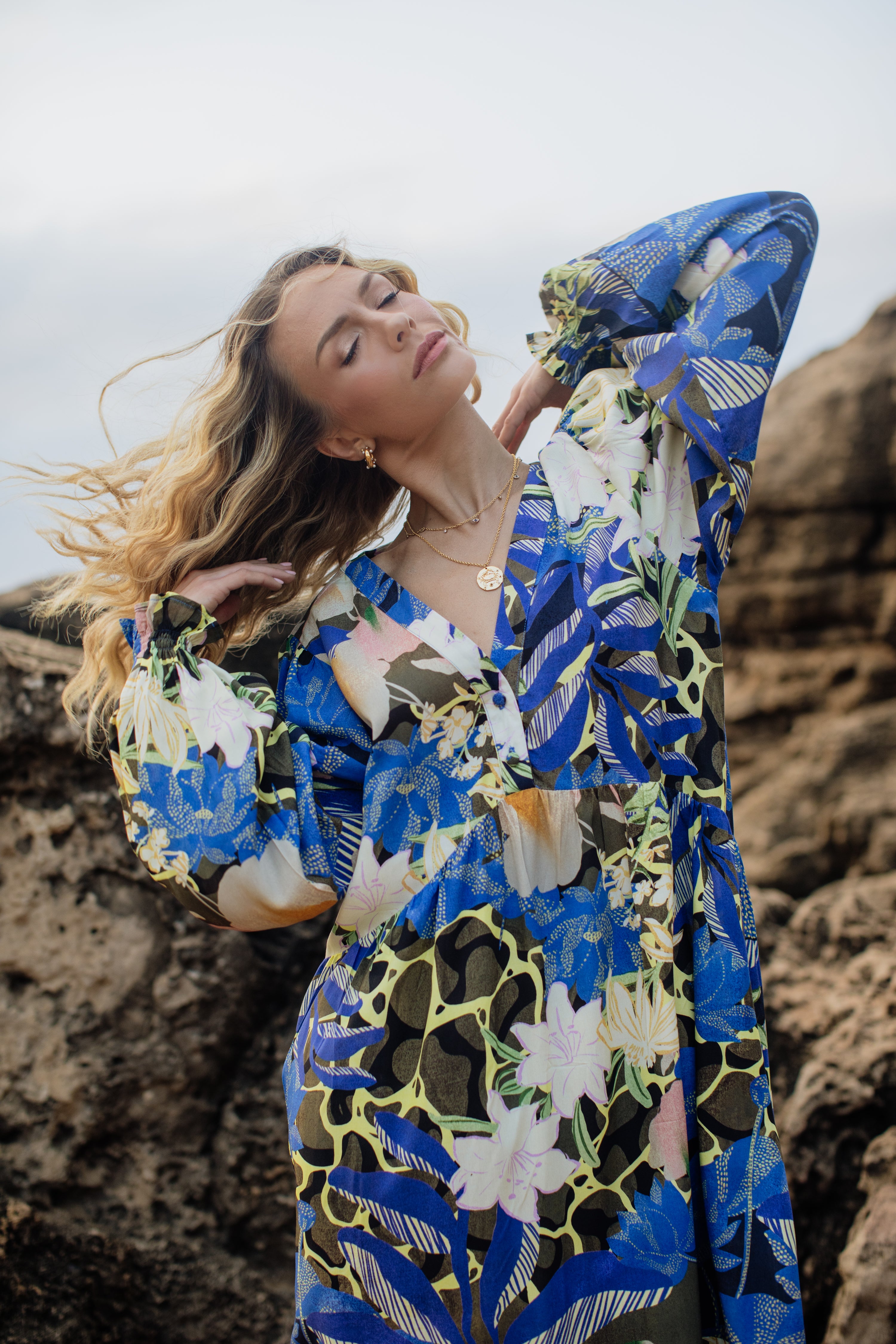 Lucia Dress | Ocean Bloom