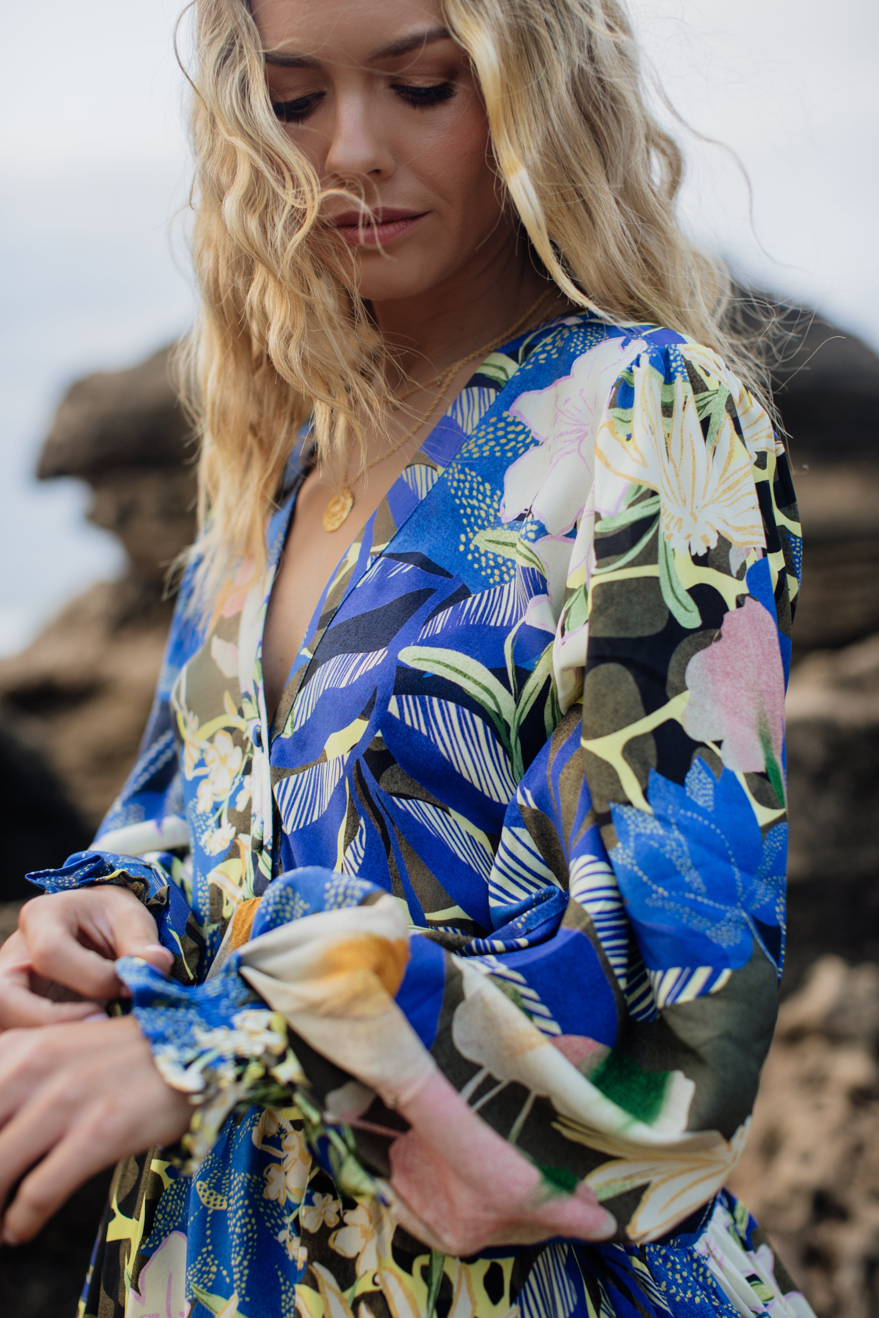 Lucia Dress | Ocean Bloom