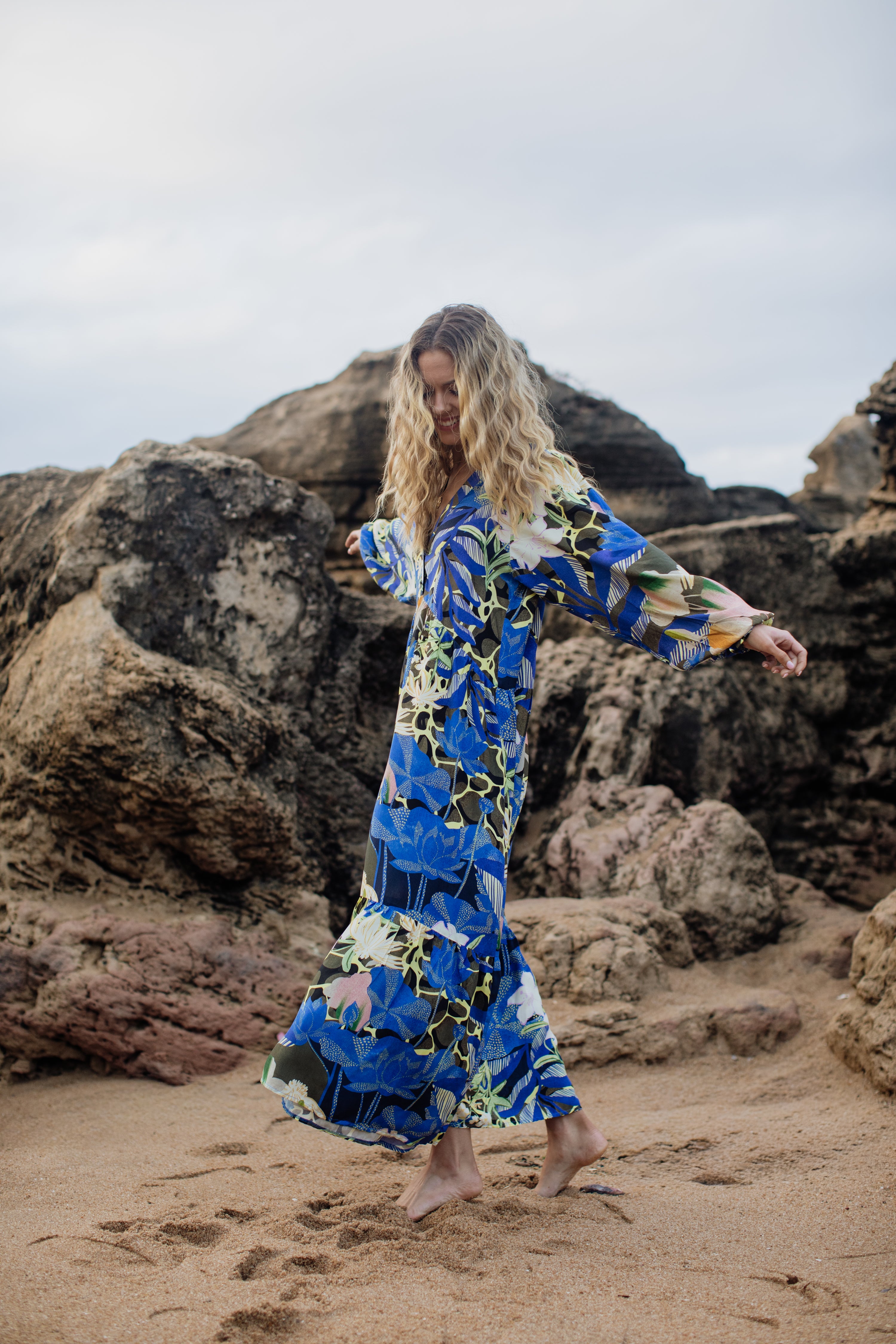 Lucia Dress | Ocean Bloom