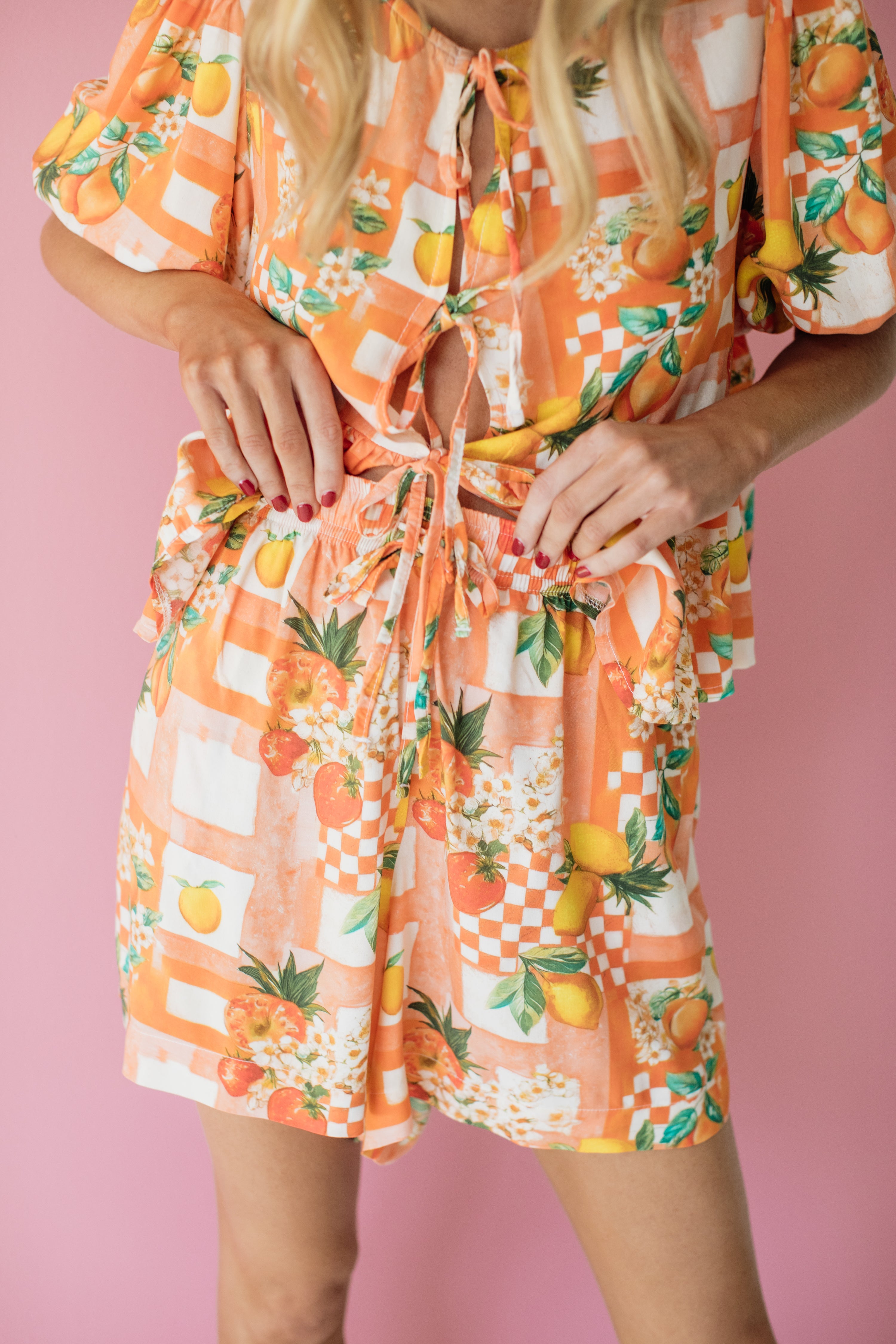 London Short Sleeve Top | Capri Citrus