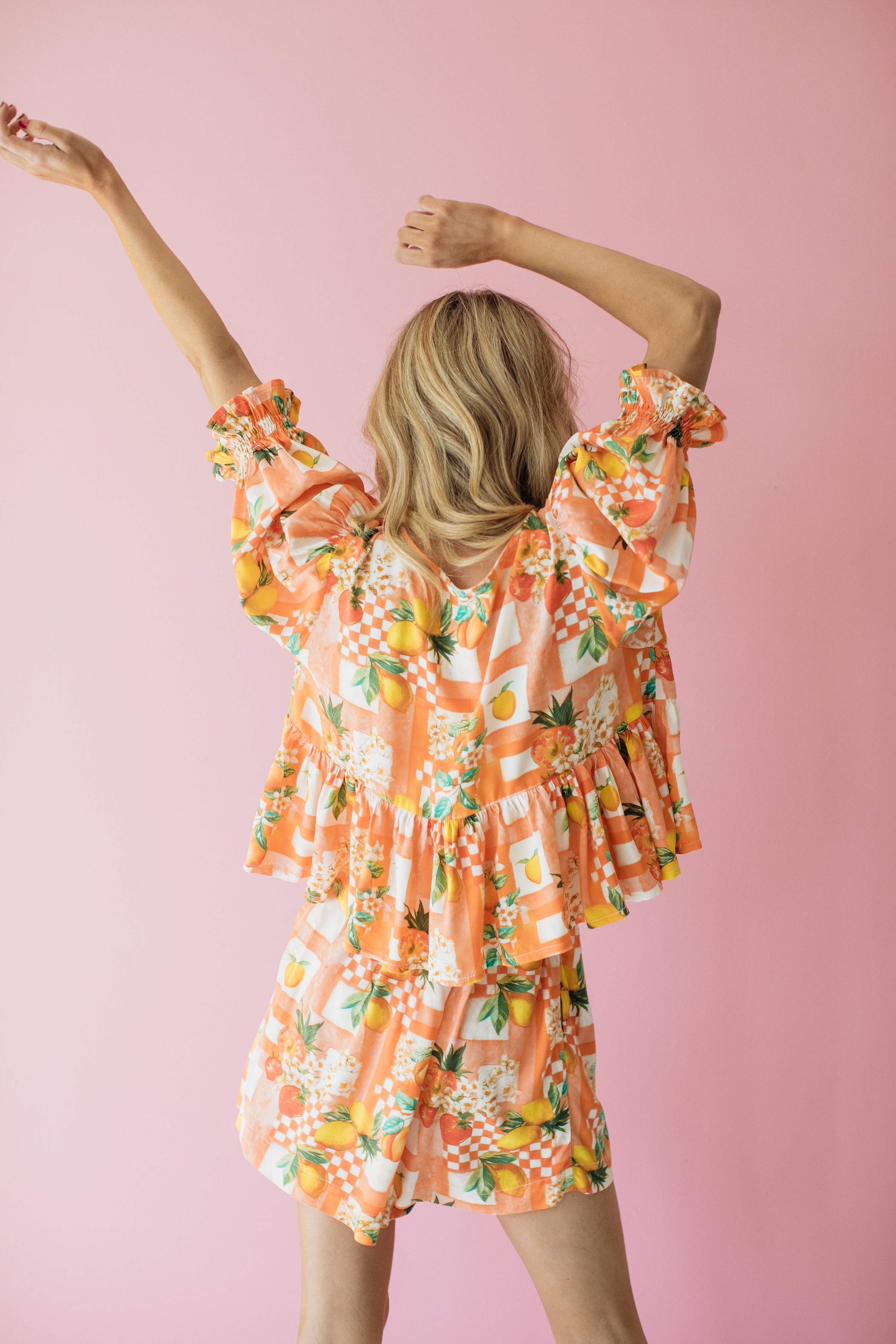 London Short Sleeve Top | Capri Citrus