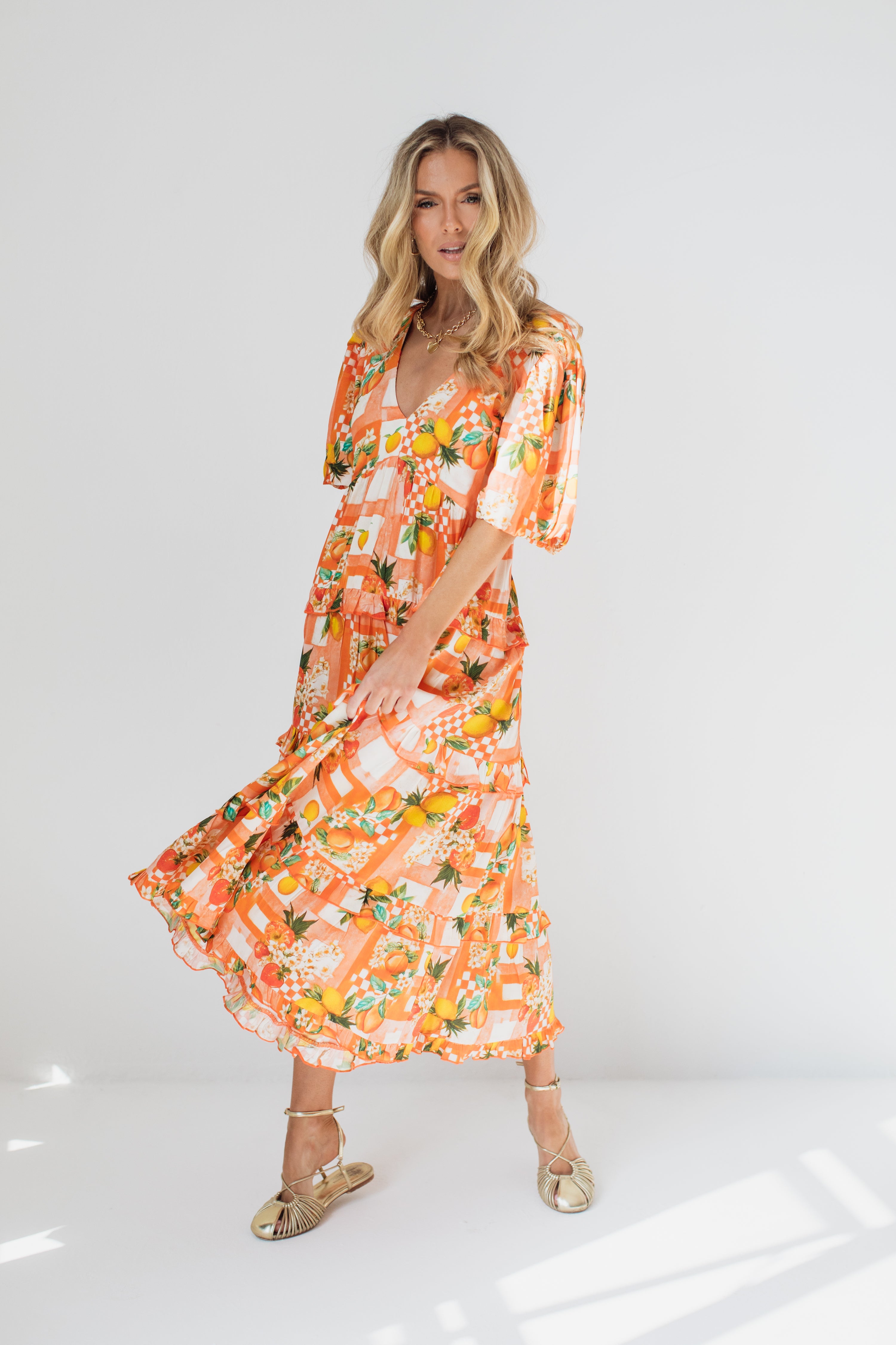 Kelly Dress | Capri Citrus