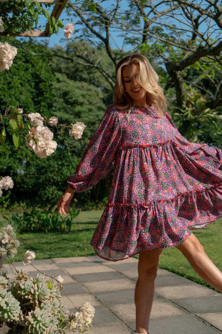Beverly Dress | Pink Floral
