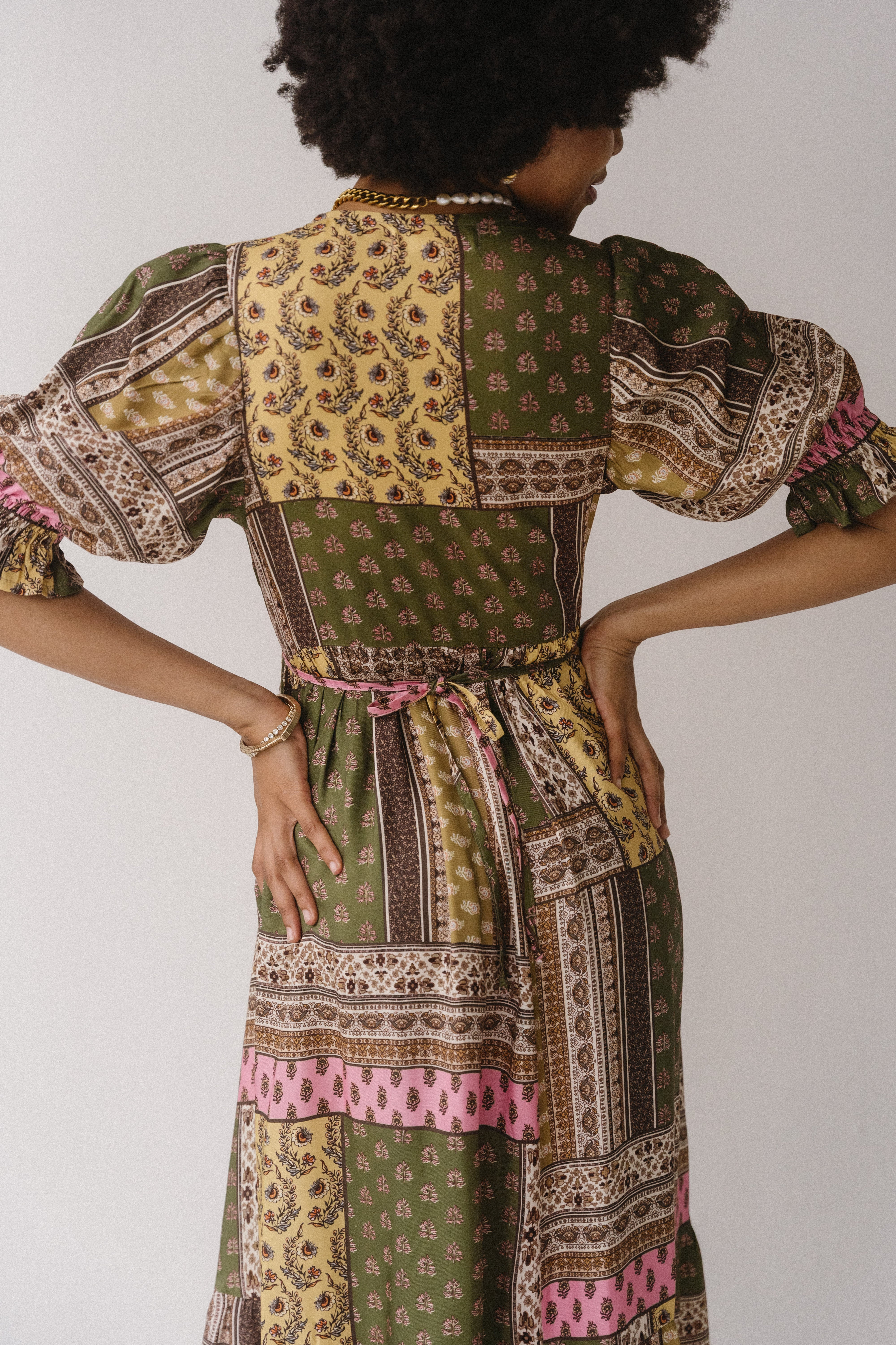 Giulia Dress | Olive Floral