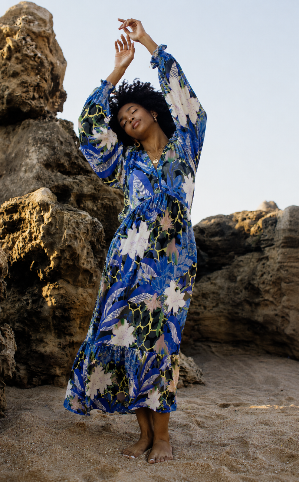 Lucia Dress | Ocean Bloom