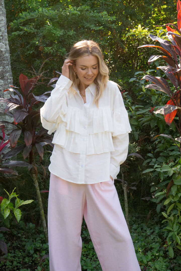 Elena Shirt | Milk White