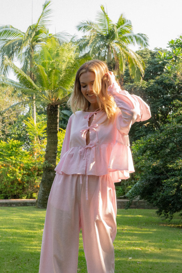 London Set Long | Baby Pink