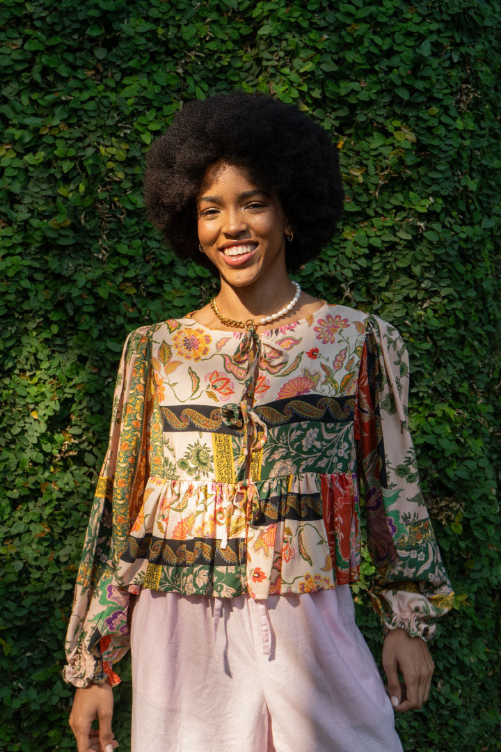 London Blouse Long Sleeve | Boho Floral