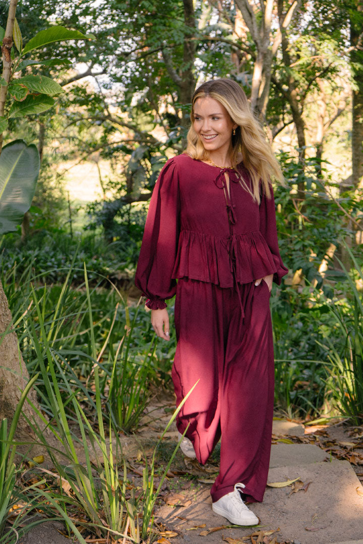 London Set Long | Maroon