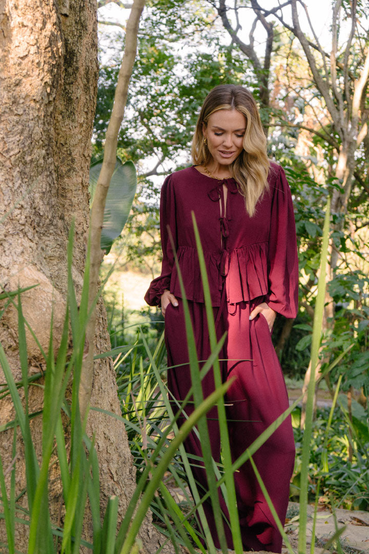 London Set Long | Maroon