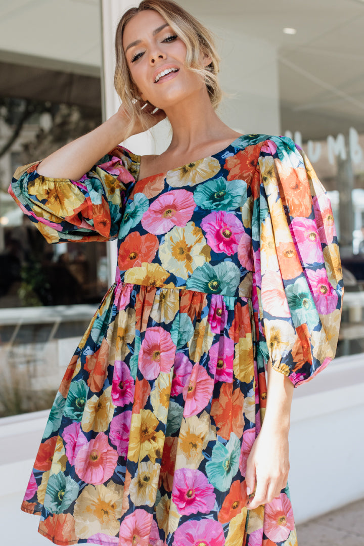 Sicily Dress | Midnight Botanica