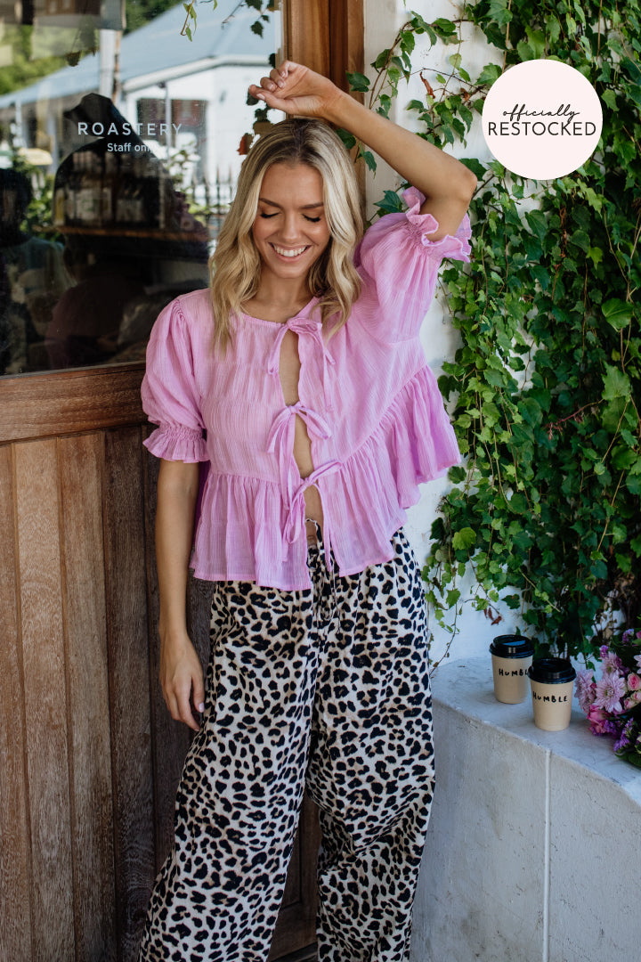 London Short Sleeve Top | Lilac